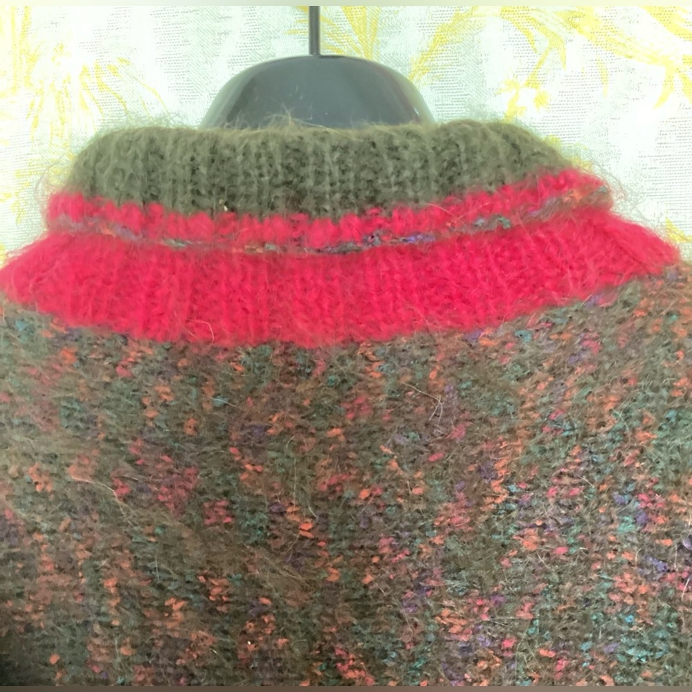 One-of-a-Kind Hand Knit Mohair Sweater - Picture 8 of 9